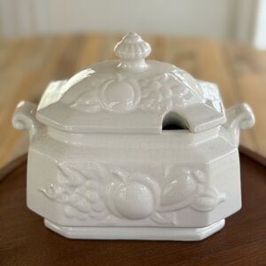 Vintage White Soup Tureen Made In Japan
